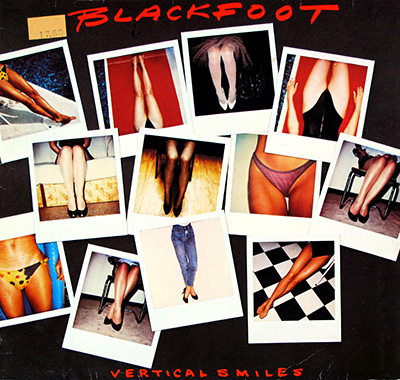 BLACKFOOT - Vertical Smiles (1984, Germany)  album front cover vinyl record